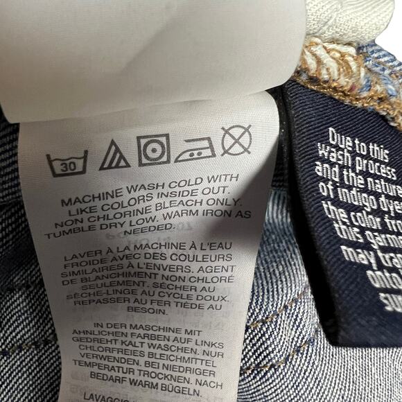 J.‎ Crew Indigo Denim Shorts Destroyed Distressed Jean Short Raw Hem Women's 26 - Picture 9 of 11